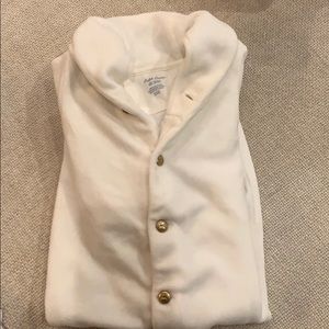 Ralph Lauren white fleece footed PJs